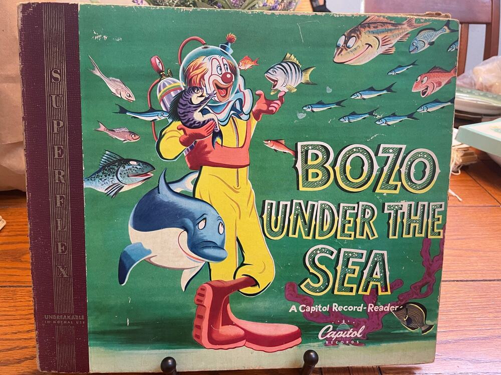 Lot of 3 Vintage 1940s Bozo Peter Rabbit Record Reader Albums Capitol Cricket
